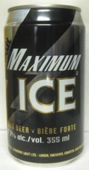 MAXIMUM ICE STRONG BEER 355ml aluminum CAN, LABATT Brewing Co., CANADA, 1/1+