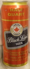 Carling Black Label Beer Can – Canada – 16 Ounce – stay Tab @1992