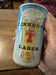 1960s TENNENT’S Girl Lager Beer Can PENNY Fashion Pinup Girl 12oz Tab Top