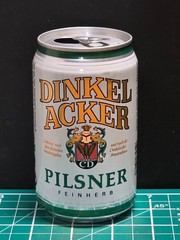 1994 Empty Beer Can DINKEL ACKER 330 ml. Germany Top Open Collectible (TRAY 13)