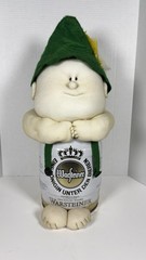 VTG Homemade German Bavarian Warsteiner Mini Beer Keg Barrel Bar Pub Oktoberfest