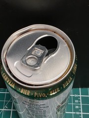 Empty Beer Can RADEGAST 500 ml. CZECH BEER 1998 Top Open (TRAY 17)