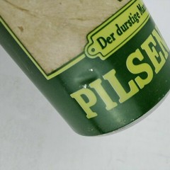 TUBORG Green Label PILSENER Beer Can “Der durstige Mann” Denmark RARE