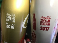 Japan 2015 2016 Olympics Coca-Cola COKE Zero ALUMINUM bottle x4 open used RARE!