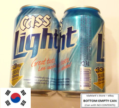 EMPTY – CASS LIGHT BEER can SOUTH KOREA Asia 330ml Beer Brew 2014 Collect KR