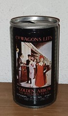 Águila Imperial, rare 330ml tin metal beer can fr Spain, SP Ed “Coches-Camas”