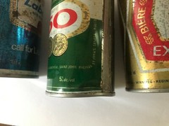 Canadian Beer Can Lot Push Top Button Top Molson Export Stock Ale Labatt’s Blue
