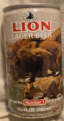 Lion Beer Can – Wildlife Series #1 Lion – South Africa – 11.5 Ounce