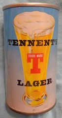 Tennent’s Lager Beer Can – Penny end of the day – UK – Steel – 11.21 Oz – Boston