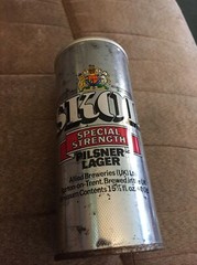 Skol Special Strength Pilsner Lager 16 Oz Beer Can- England