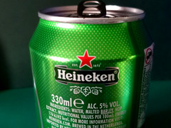 SET x 3 EMPTY 330ml BEER CANS HEINEKEN, ESTRELLA BARCELONA, VICTORIA MALAGA