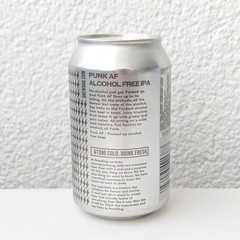 Empty 2019 BrewDog Punk AF IPA Beer can; 330 ml/11.2 fl oz TOP opened (Scotland)