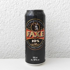Empty 2022 Faxe Extra Strong 10% Beer can; 500 ml/16.9 fl oz; BOTTOM (Denmark)