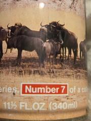 Lion Beer Can – Wildlife Series #7 Wildebeest – South Africa – 11.5 Ounce