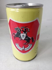 HOLSTEN LAGER Beer Can 11 oz. Steel Pull Tab HAMBURG Germany AGENT STAMP
