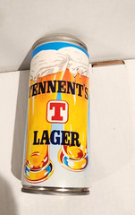 Tennent’s Girls Lager Beer Erica paper label beer can 15.5oz steel Scotland