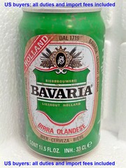 1997 Empty Beer Can BAVARIA 330 ml. Netherlands Top Open Collectible Breweriana