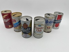 Collectible Beer Can Bundle – Vintage Mixed Brand Six Pack #11 – 1970’s-1980’s
