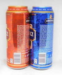 Empty Beer Cans LOBKOWICZ 500 ml. Czechia 2021 Bottom Open! – 2 pcs.