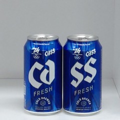Cass Beer Can 2026 Milano Cortina Olympics Limited Edition. 370ml. 2pieces set.