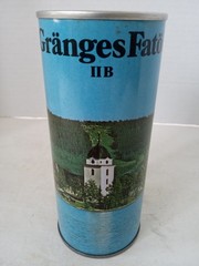 GRANGES FATOL IIB Beer Can 16 oz Steel Pull Tab Scenic Set Can SWEDEN 1970s