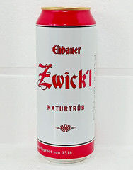Zwick’l by Eibauer Empty Beer Can 500ml Germany 2026 Bottom Open Collectible