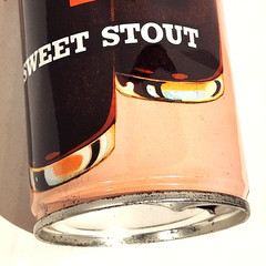 Tennent’s Sweet Stout Beer Can 15.5oz Ann in the bar of the Royal Restaurant