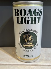 Vintage Boags Light 375ML Empty Collectable Beer Can By TAS Breweries RARE