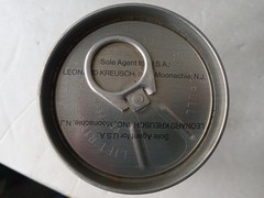 HOLSTEN LAGER Beer Can 11 oz. Steel Pull Tab HAMBURG Germany AGENT STAMP