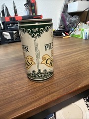 EMPTY CRISTAL PILSENER collectable 350ml beer can from Chile