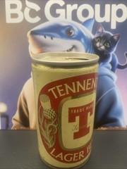 Vintage Beer Can Tennents Lager Beer Empty Steel Can Scotland