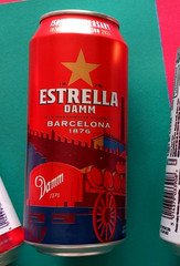 x4 EMPTY BEER CAN GUINNESS ORIGINAL, SCADS TRAKR, ESTRELLA DAMM, LVIVSKE UKRAINE