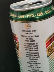 Empty Beer Can RADEGAST 500 ml. CZECH BEER 1998 Top Open (TRAY 17)