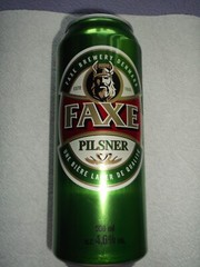 FAXE PILSNER from LITHUANIA 2024 empty beer can 500ml top opened