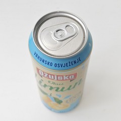 Empty 2025 Ožujsko Lemon Radler Beer can; 500 ml/16.9 fl oz (Croatia)