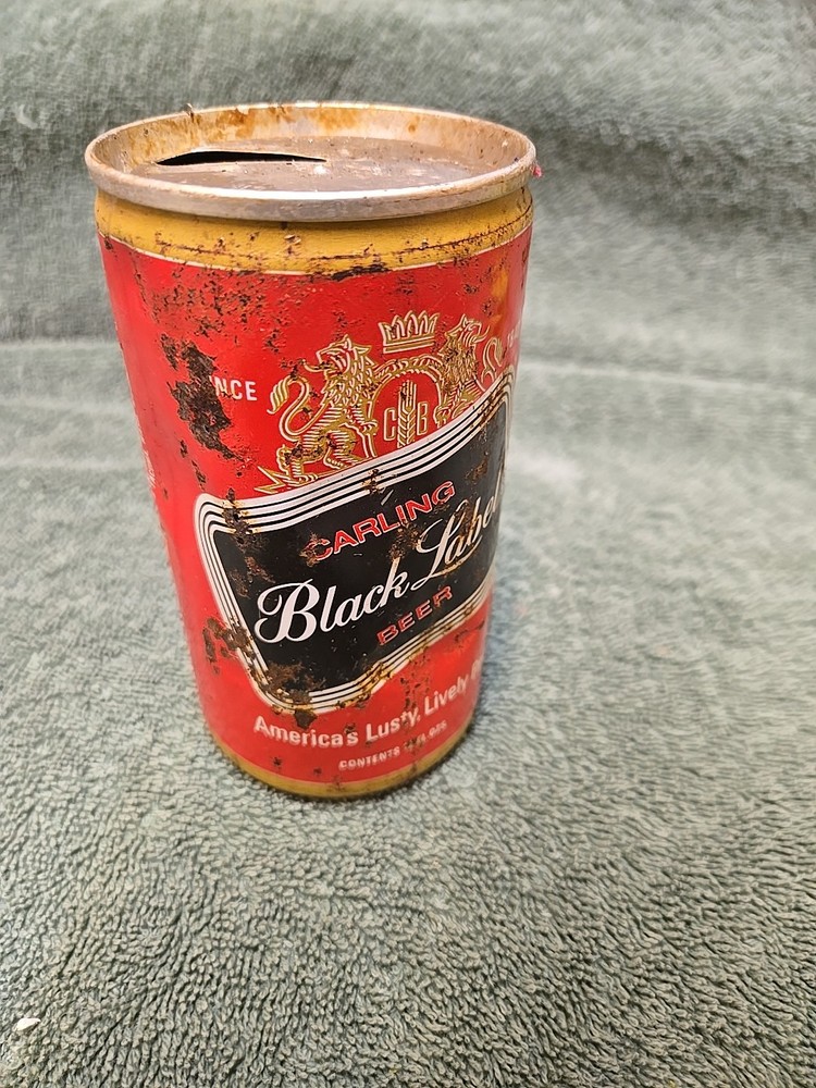 Carling Black Label Beer SS Button Top O’Keefe Montreal Quebec Canada