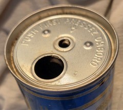 Labatt’s Blue Beer Can – Canada – 341 ml – (about 12 Oz) – Button Top @1973