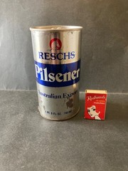 Beer Can , Steel Vintage Reschs Pilsener Large Size 1pt, 9 fl oz