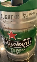 HEINEKEN DRAUGHT 5 LITER MINI BEER KEG~HOLLAND