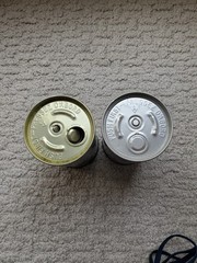LABATT’S 50 ALE & BLUE ALE/CANADA/ EMPTY OPENED 12 OZ PUSH TOP STEEL BEER CAN