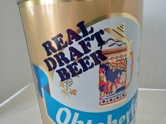 OKTOBERFEST REAL DRAFT BEER Flat Top Gallon Beer Can 3.77L Liter Steel CANADA