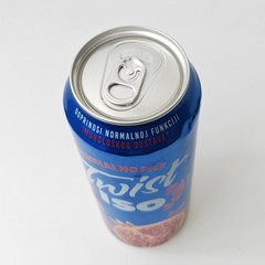 Empty Twist ISO Pomegranate Flavoured Malt Drink can 500 ml (Carlsberg, Croatia)