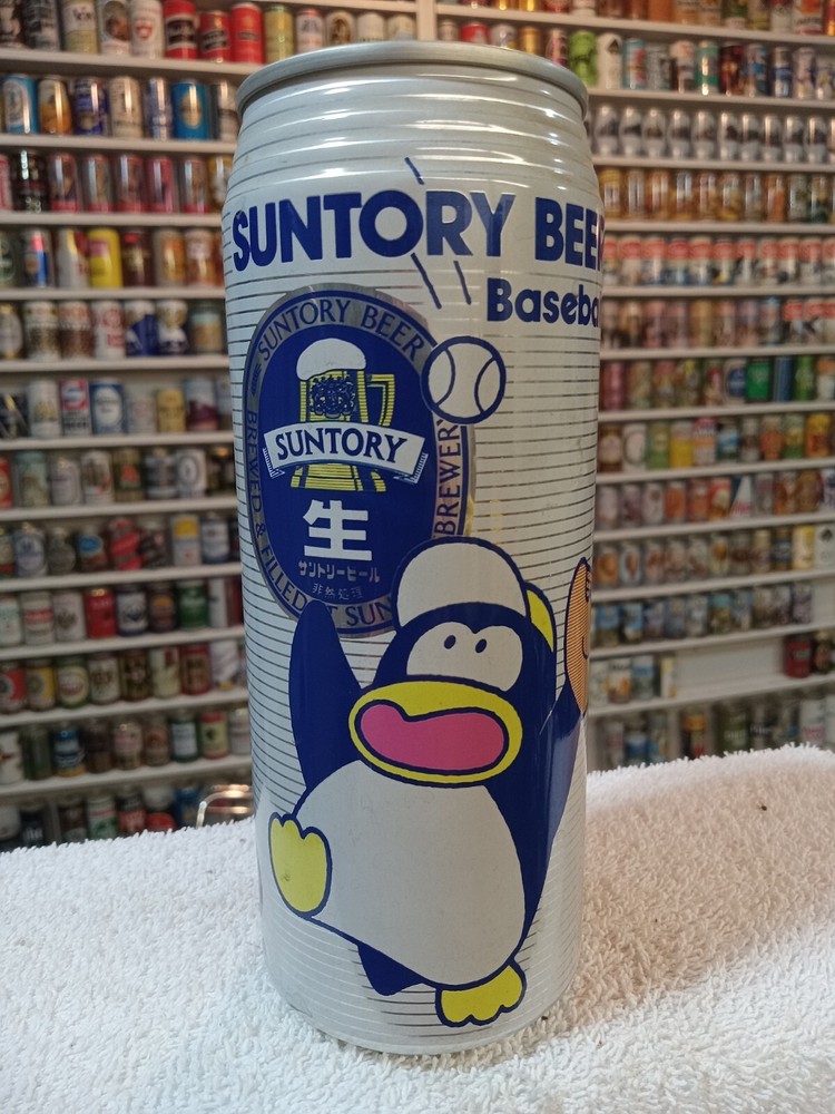 🇯🇵 Suntory Penquin Baseball Beer Can 500ml Aluminum Japanese Tall Boy