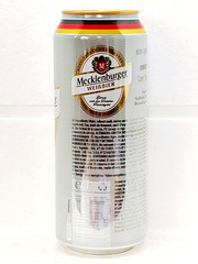 Mecklenburger Weissbier Empty Beer Can 500ml Germany 2025 Bottom Open