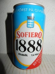 1993 GUINNESS REKORD SOFIERO 1888 Beer can from SWEDEN (330ml) Empty Beercan !!