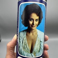 Tennent’s Girls Lager Beer Marie Paper Label Can 15.5oz Closed Top Bottom Opened