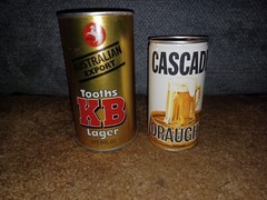 2 Australian Export Beer Cans Tooths KB Lager Cascade Draught Tasmanian…