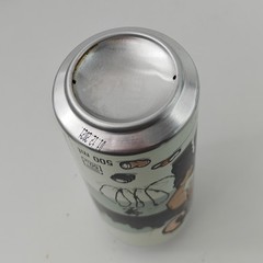 Empty 2020 Angry Moose Pilsner Beer can; 500 ml/16.9 fl oz – Croatia – BOTTOM
