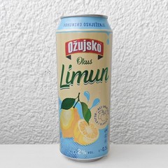 Empty 2025 Ožujsko Lemon Radler Beer can; 500 ml/16.9 fl oz (Croatia)