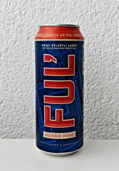 Empty 2021 Ful’ Dobro Pivo Beer can; 500 ml; BOTTOM (Osijek Brewery, Croatia)